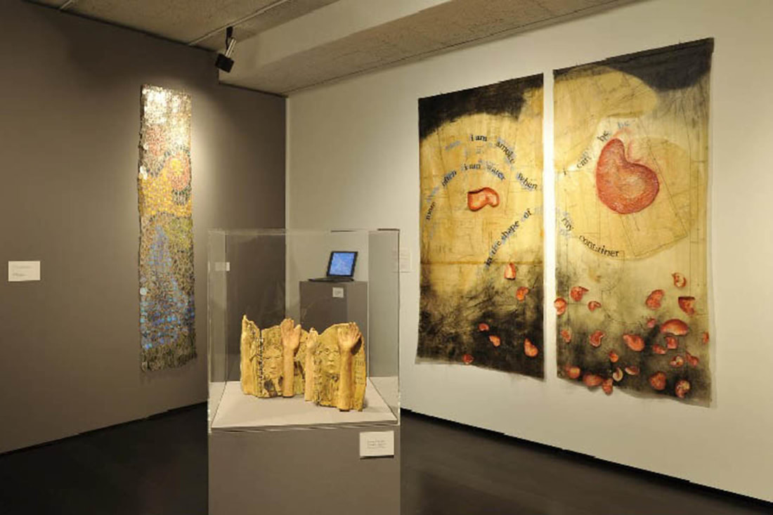 Inside the Santa Clara University art museum